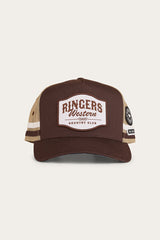 Ringers Western Country Club Deep Fit Trucker Cap Saddle Brown
