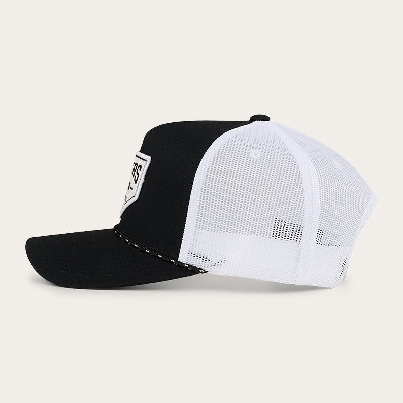 Ringers Western Garage Trucker Cap Black with White Print
