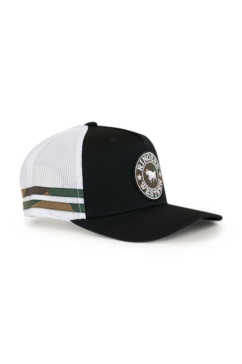Ringers Western Kids McCoy Trucker Cap Black/Camo