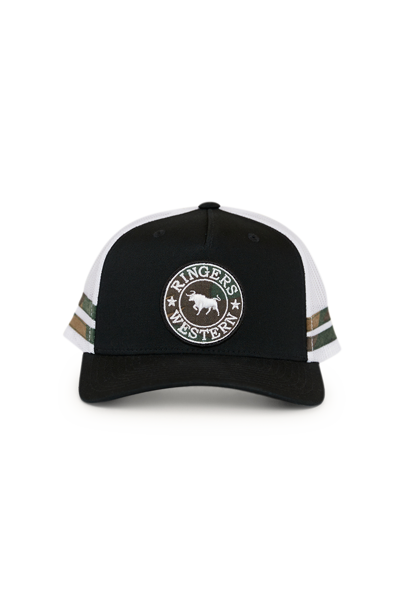 Ringers Western Kids McCoy Trucker Cap Black/Camo
