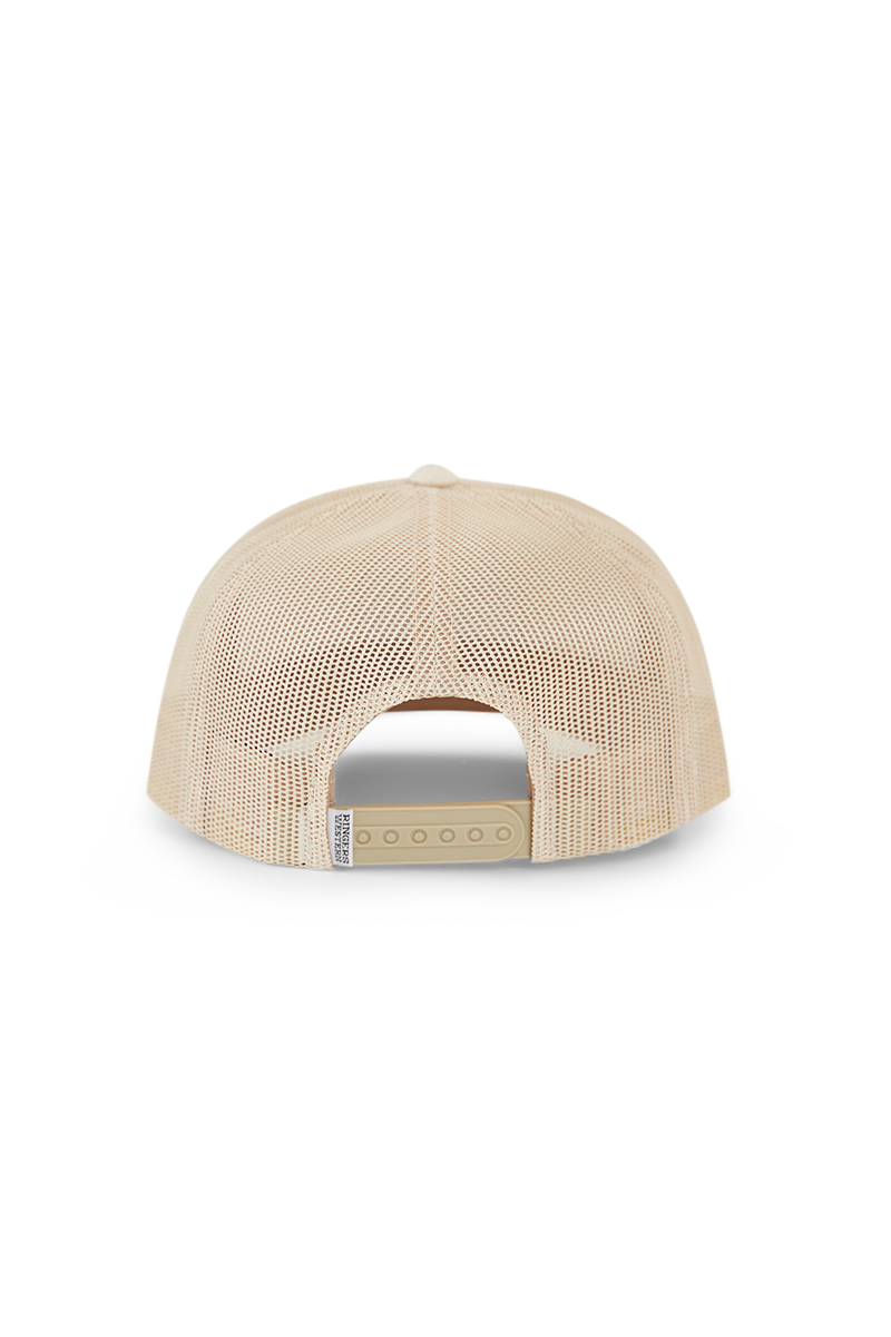 Ringers Western Kids Signature Bull Trucker Cap Beige/Clay