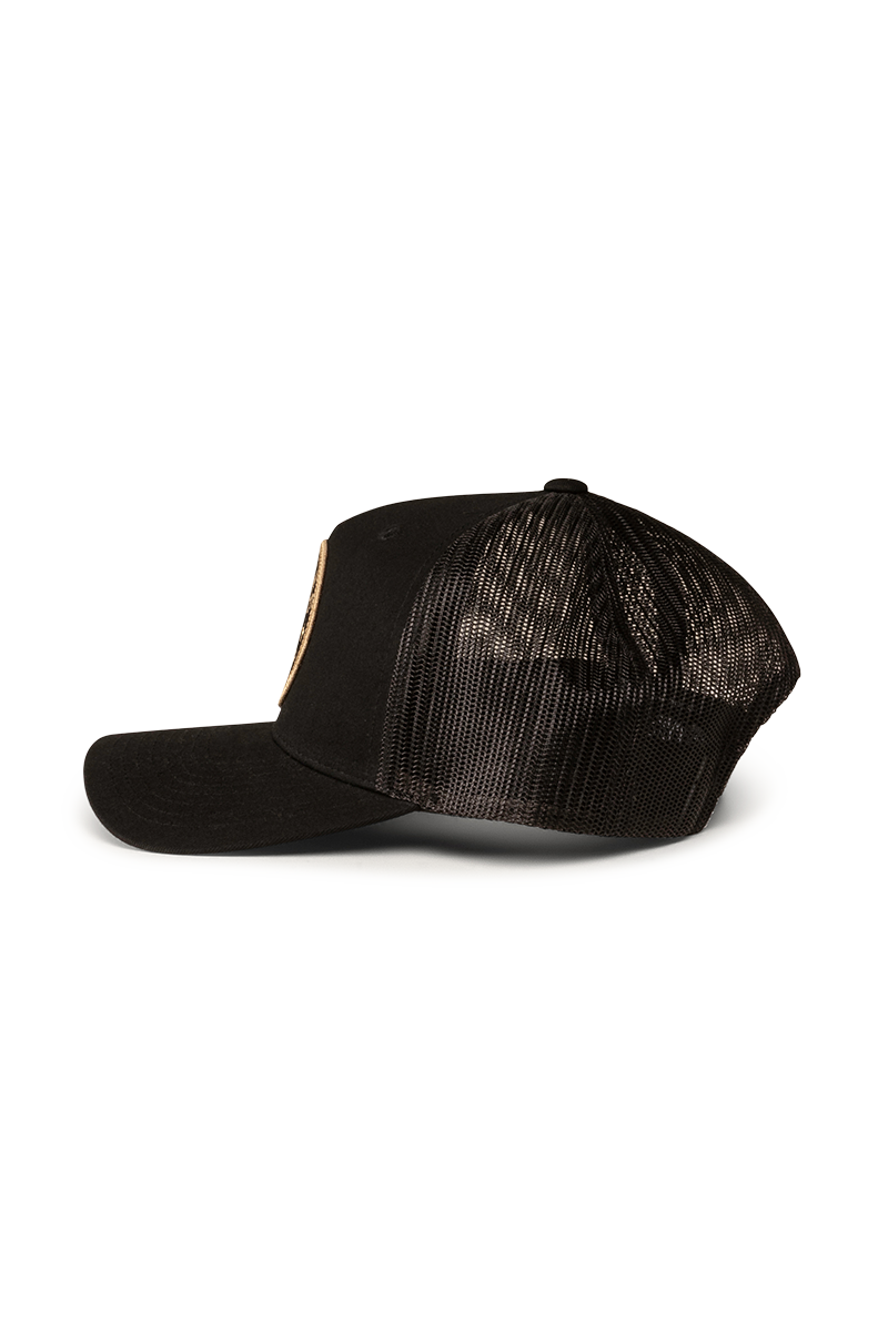 Ringers Western Kids Signature Bull Trucker Cap Black/Gold