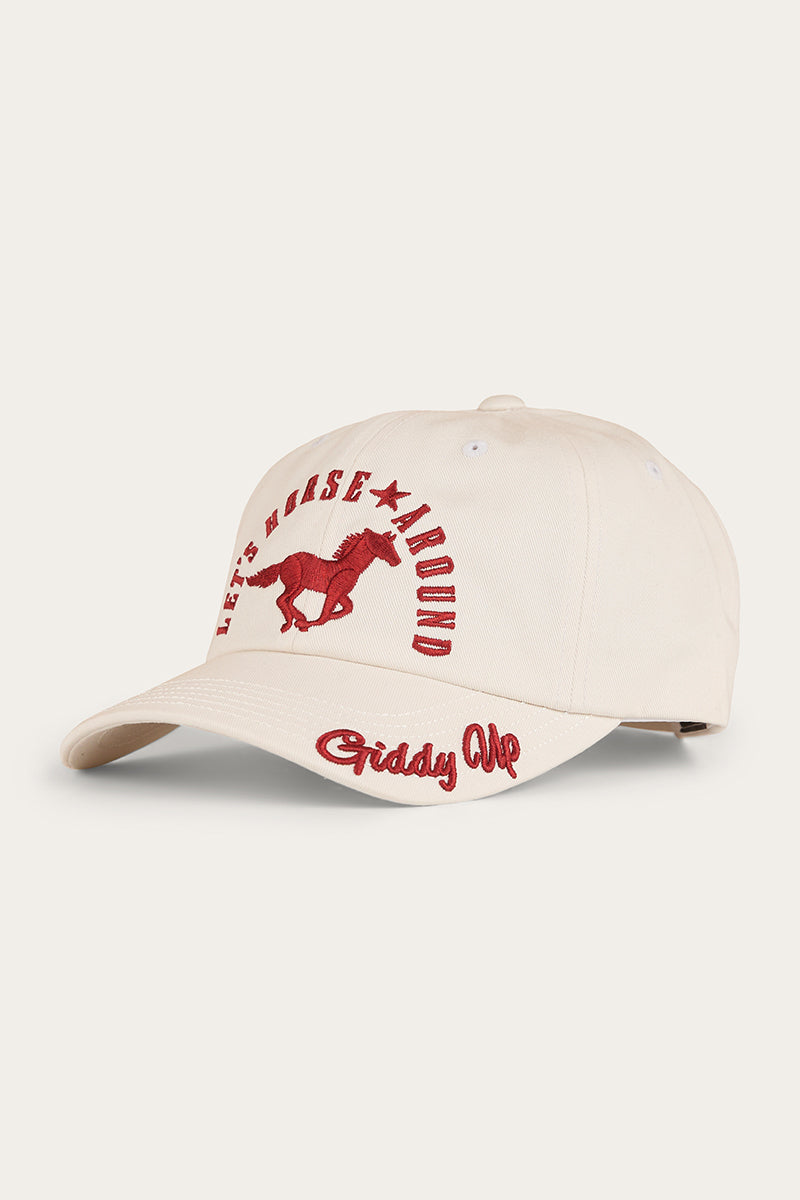 Ringers Western Lets Horse Around Baseball Cap Off White