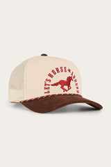 Ringers Western Lets Horse Around Trucker Cap Off White/Chocolate