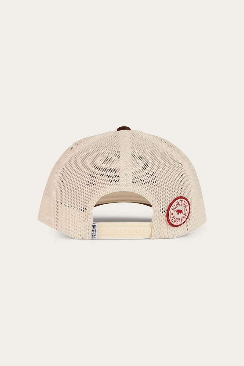 Ringers Western Lets Horse Around Trucker Cap Off White/Chocolate