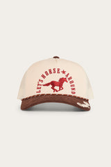Ringers Western Lets Horse Around Trucker Cap Off White/Chocolate
