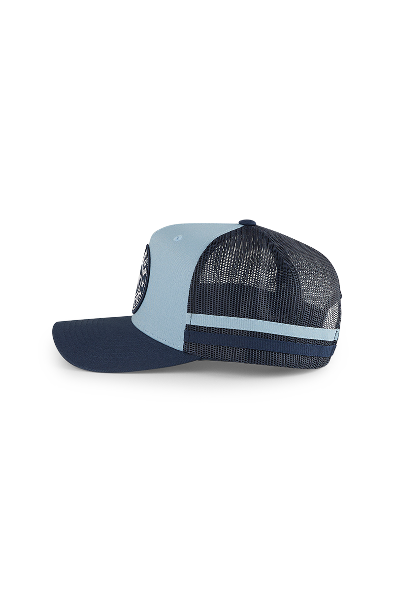 Ringers Western McCoy Kids Trucker Cap Yale Blue/Navy
