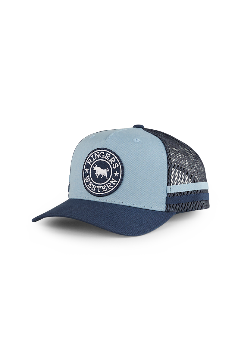 Ringers Western McCoy Kids Trucker Cap Yale Blue/Navy