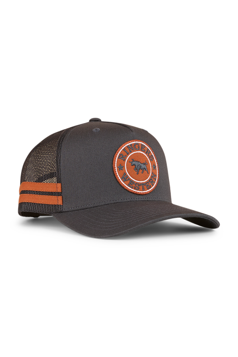 Ringers Western McCoy Trucker Cap Charcoal/Copper