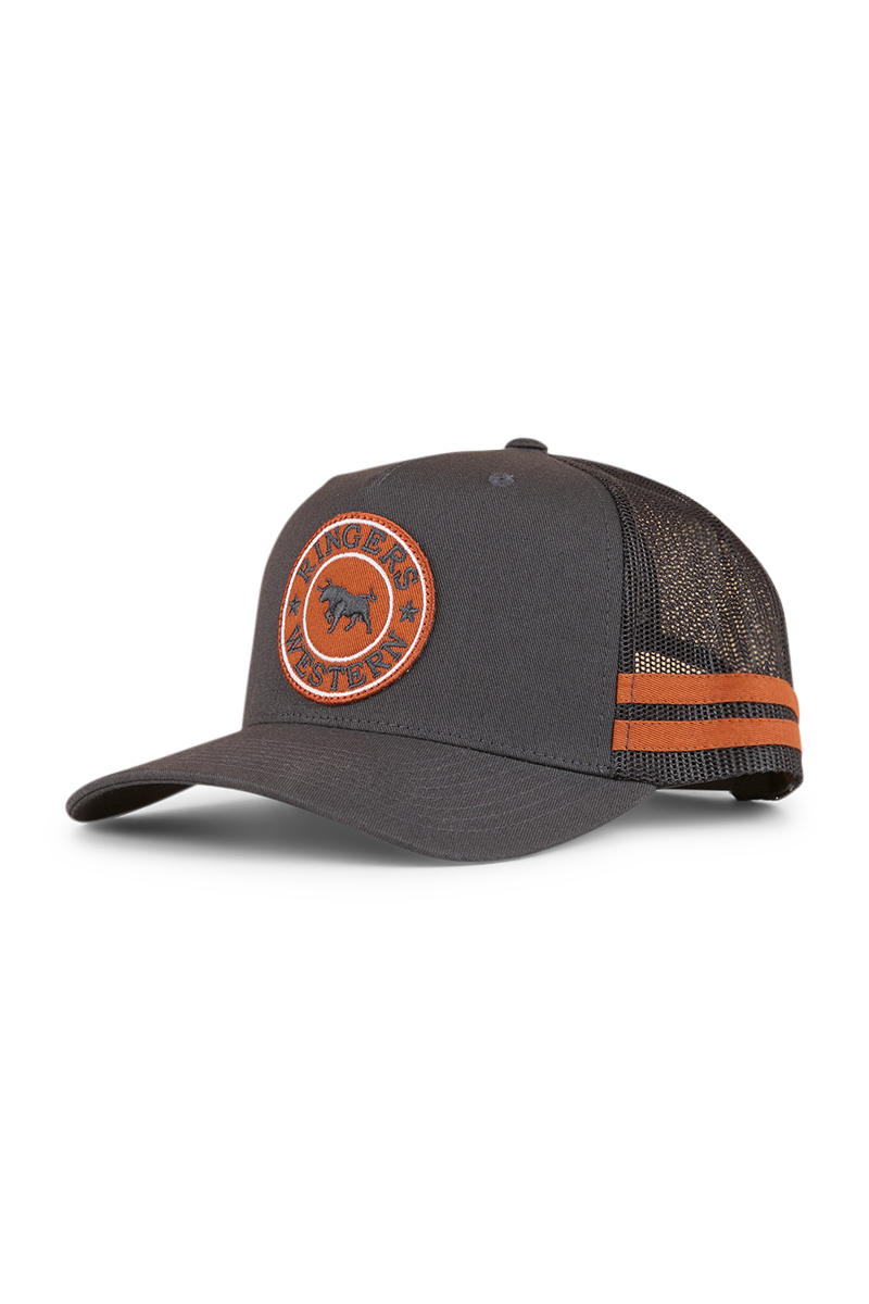 Ringers Western McCoy Trucker Cap Charcoal/Copper