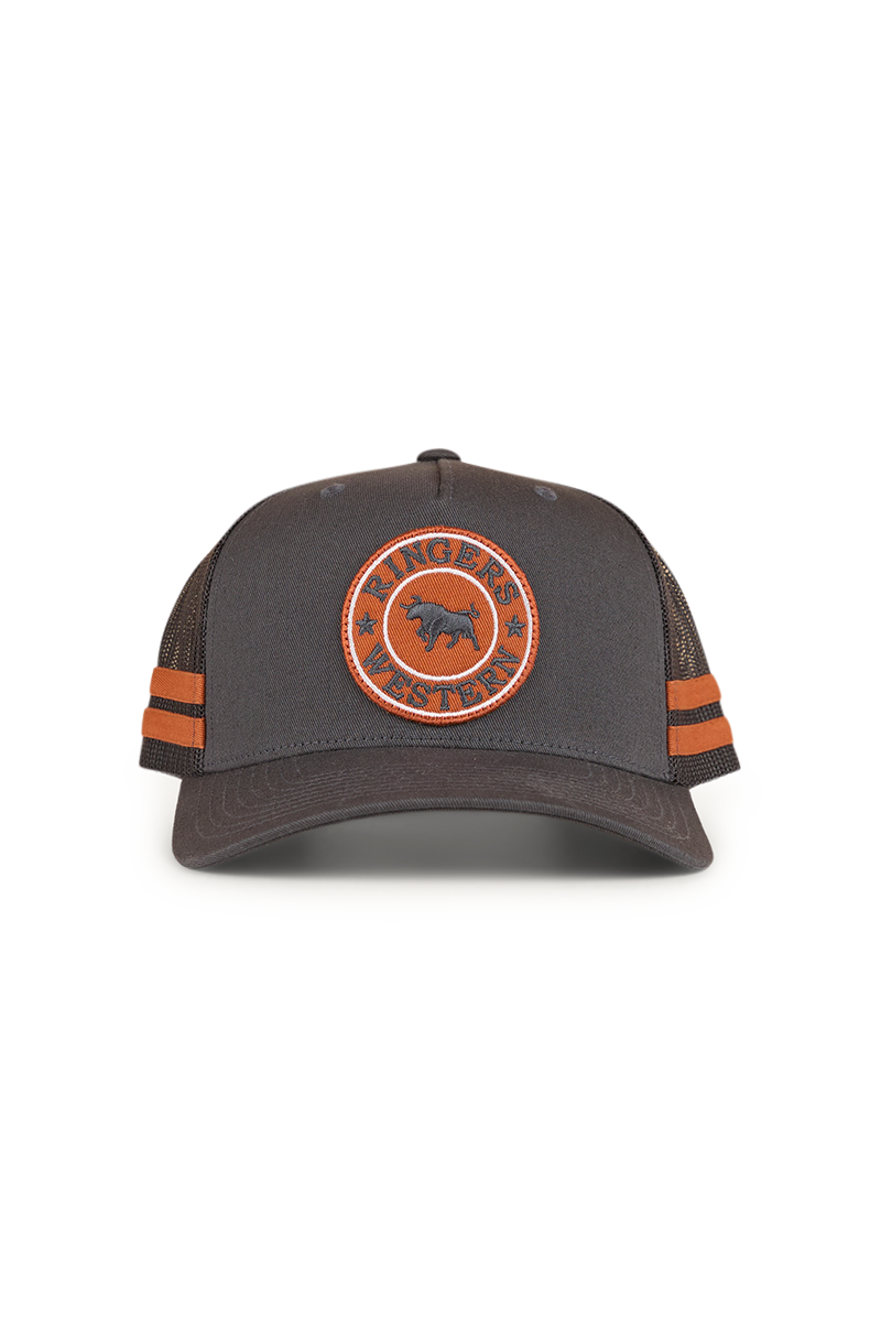 Ringers Western McCoy Trucker Cap Charcoal/Copper