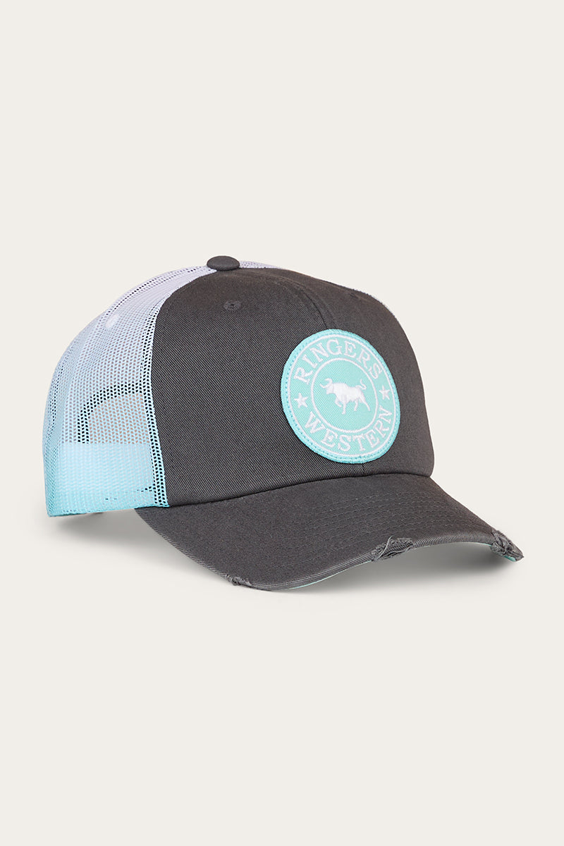 Ringers Western Quinn Trucker Cap Charcoal/Mint