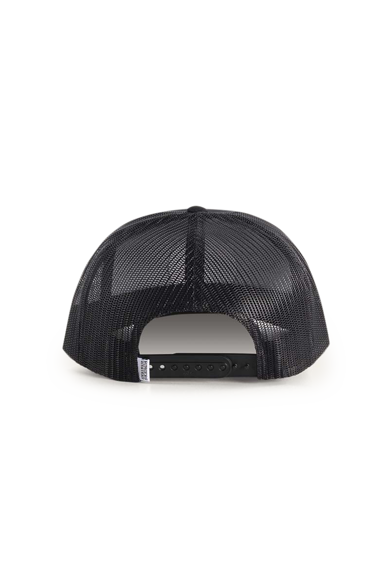 Ringers Western Signature Bull Trucker Cap Black with Black & Pink Patch