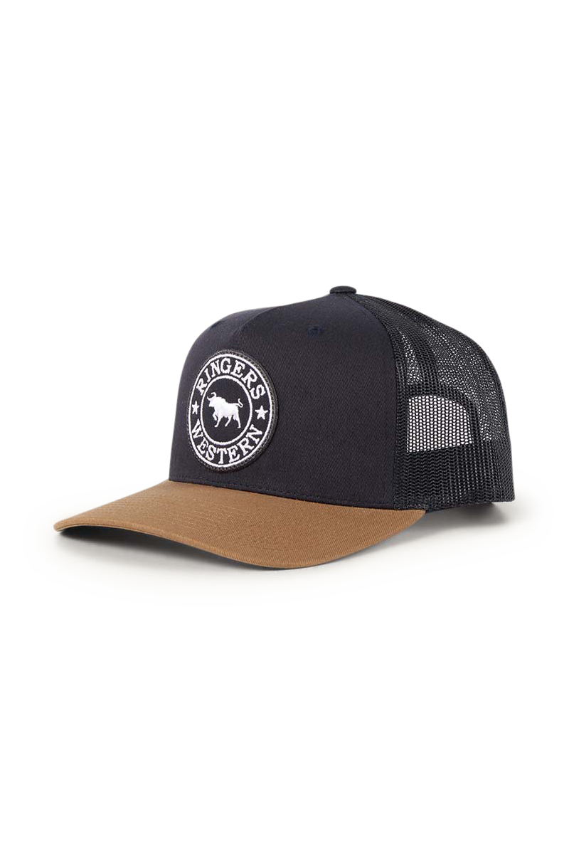 Ringers Western Signature Bull Trucker Cap Dark Navy/Clay