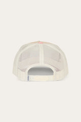 Ringers Western Signature Bull Trucker Cap Rosey/Off White