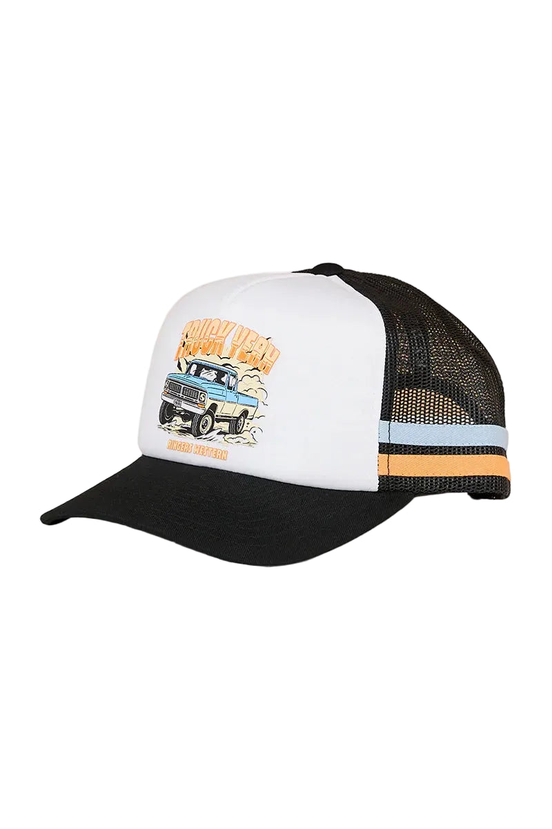 Ringers Western Truck Yeah Kids Foam Trucker Cap White/Black