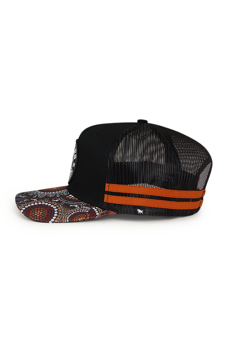 Ringers Western Walkabout Warrior Trucker Cap Black