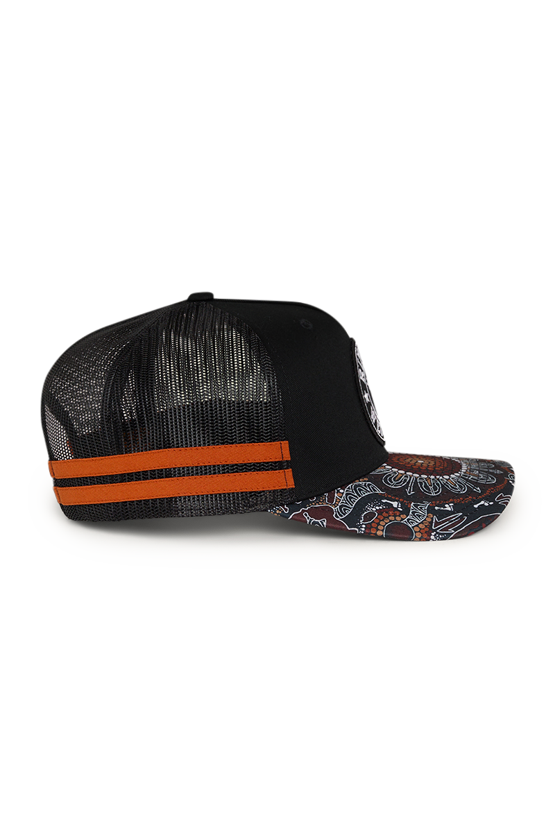 Ringers Western Walkabout Warrior Trucker Cap Black