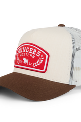 Ringers Western Wheatbelt Trucker Off White/Chocolate