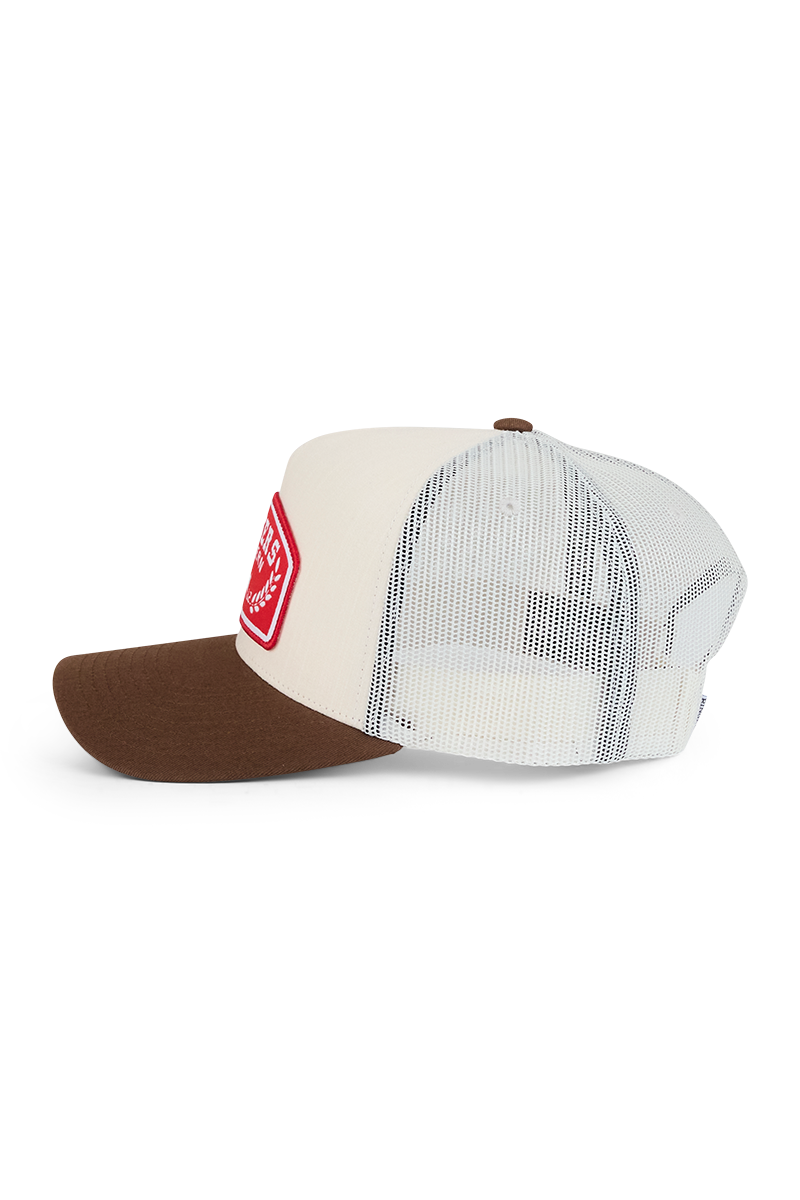 Ringers Western Wheatbelt Trucker Off White/Chocolate