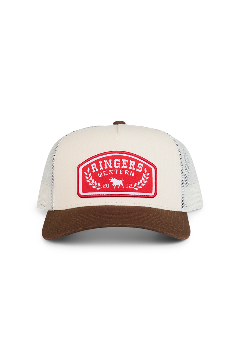 Ringers Western Wheatbelt Trucker Off White/Chocolate