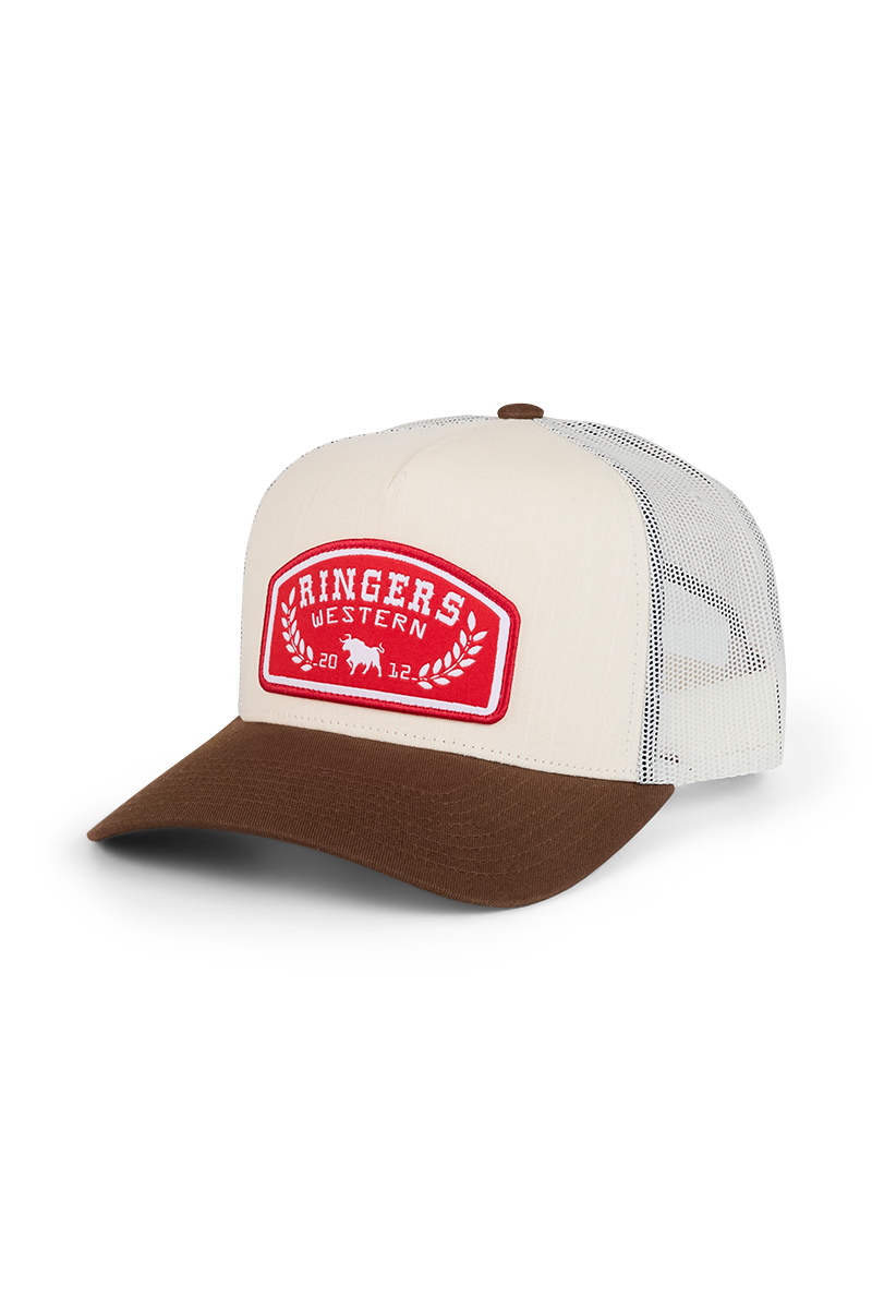 Ringers Western Wheatbelt Trucker Off White/Chocolate