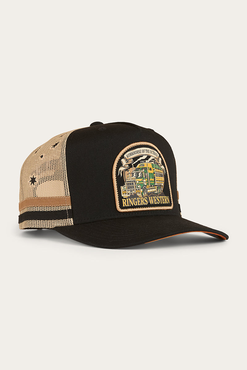 Ringers Western Workhorse Deep Fit Trucker Cap Black