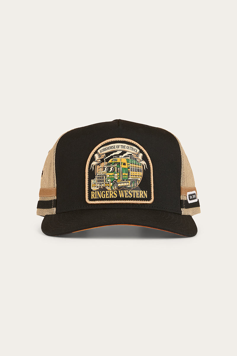 Ringers Western Workhorse Deep Fit Trucker Cap Black