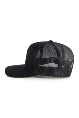 Ringers Western Signature Bull Trucker Cap Black with Black & White Patch