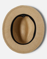 Brixton Roma Straw Fedora Natural/Black