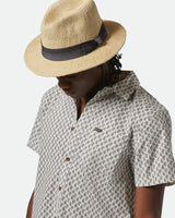 Brixton Roma Straw Fedora Natural/Black