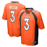 Nike NFL Game Jersey Denver Broncos Russell Wilson #3 Orange