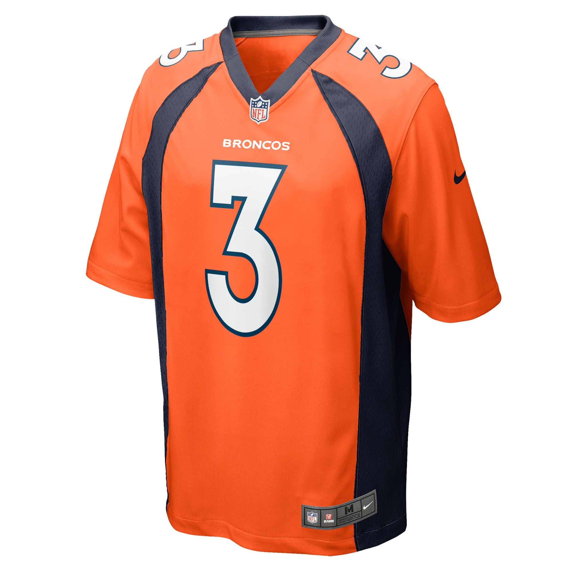 Nike NFL Game Jersey Denver Broncos Russell Wilson #3 Orange