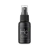 Black spray bottle of Hc hat cleaner for waterless hat cleaning on white background