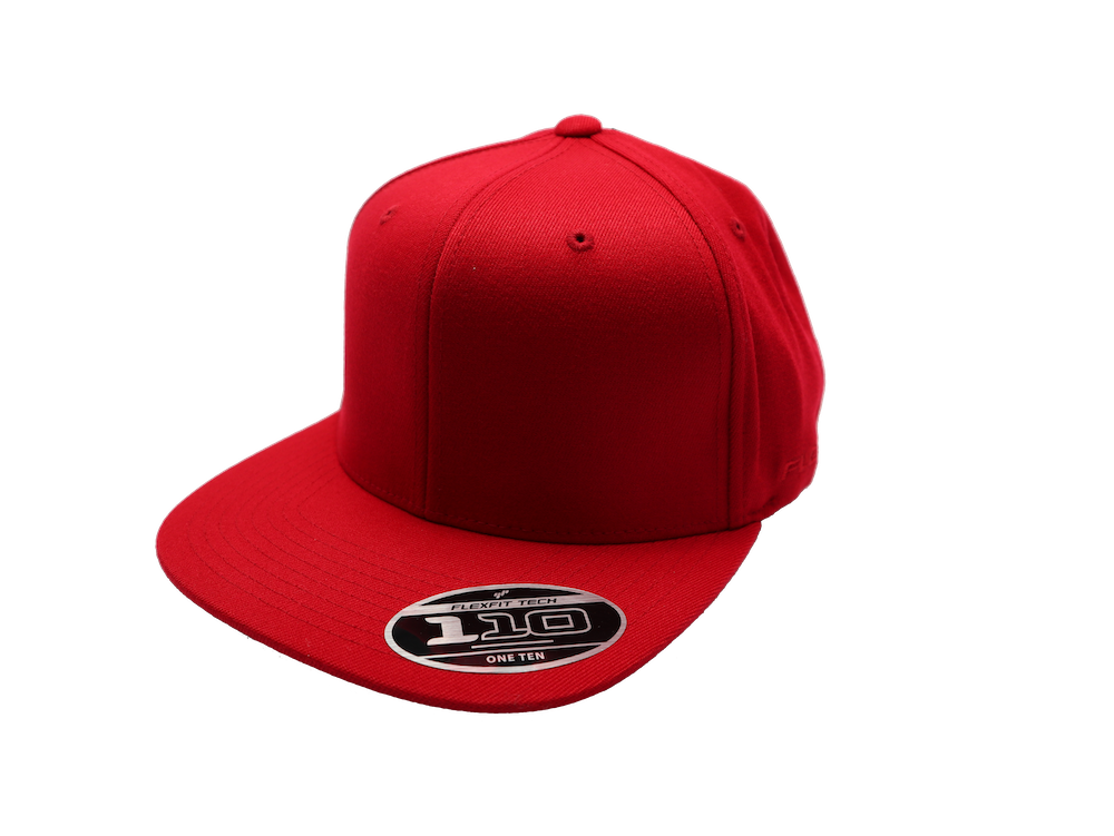 Flexfit 110 Premium Flat Peak Red