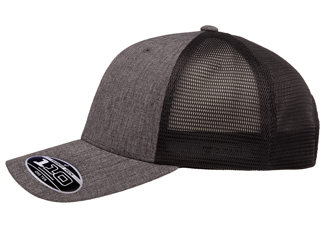 Flexfit 110 Mesh Trucker Melange Charcoal Black