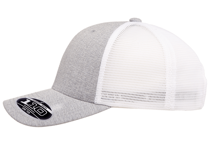 Flexfit 110 Mesh Trucker Melange Silver White