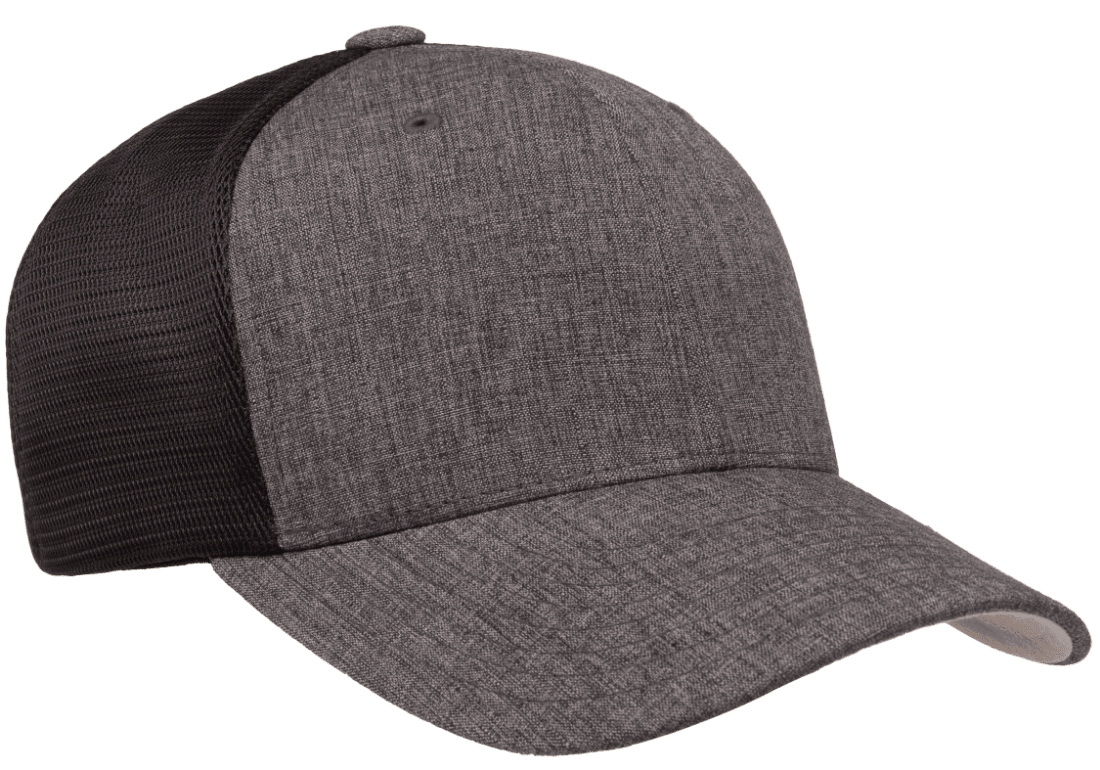 Flexfit 110 Mesh Trucker Melange Charcoal Black