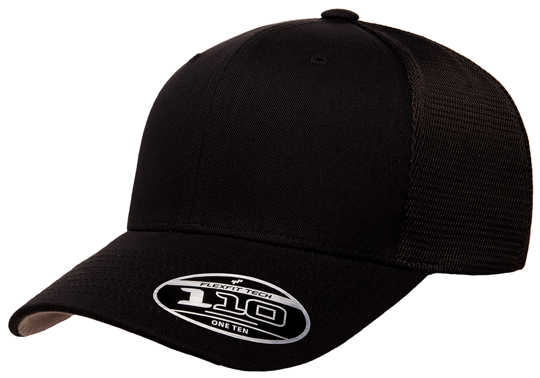 Flexfit 110 Mesh Trucker Black
