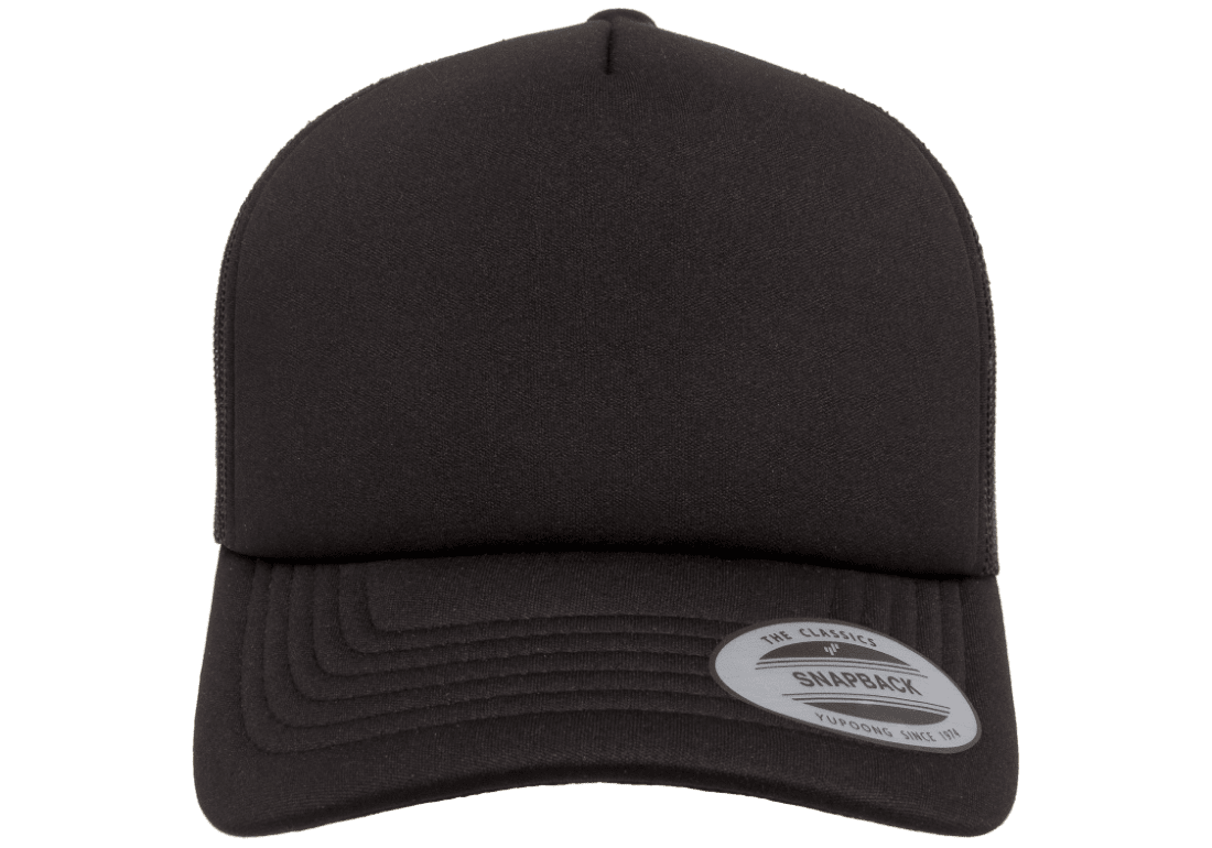 Flexfit Hi Crown Trucker Black