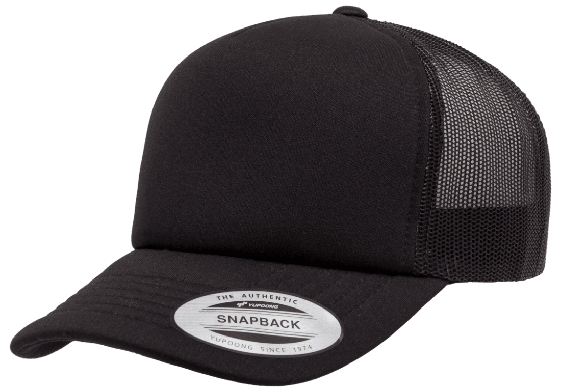 Flexfit Hi Crown Trucker Black