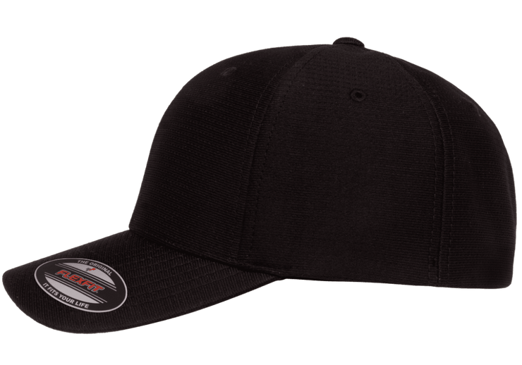 Flexfit Cool and Dry Pique Mesh Fitted Black