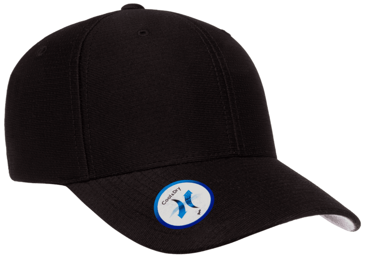 Flexfit Cool and Dry Pique Mesh Fitted Black