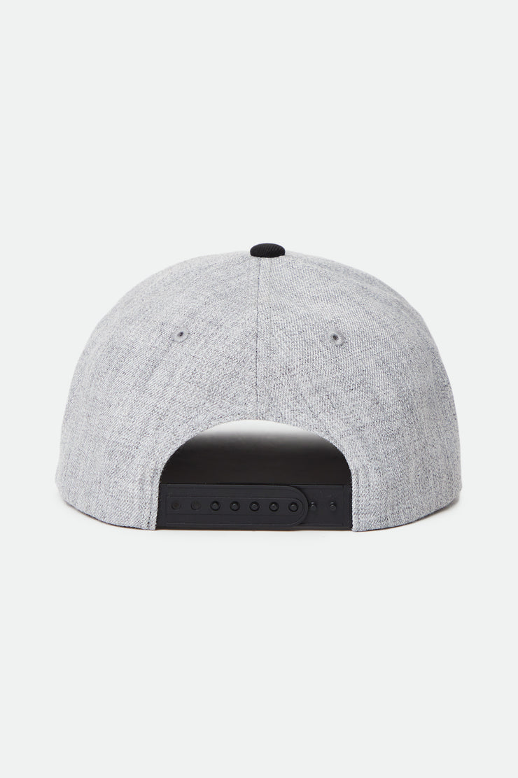 Brixton Crest C MP Snapback Heather Grey/Black