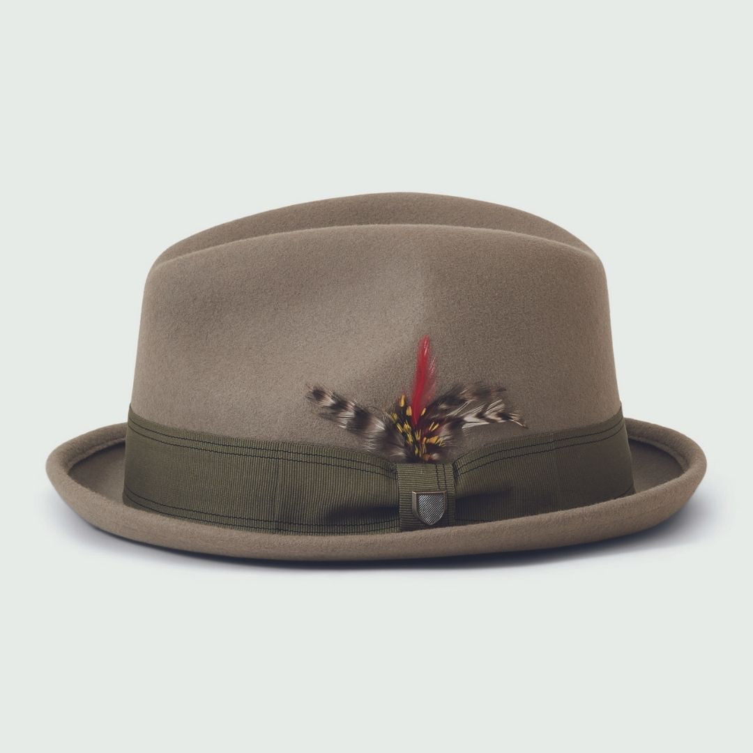 Brixton Gain Fedora Mermaid/Military Olive