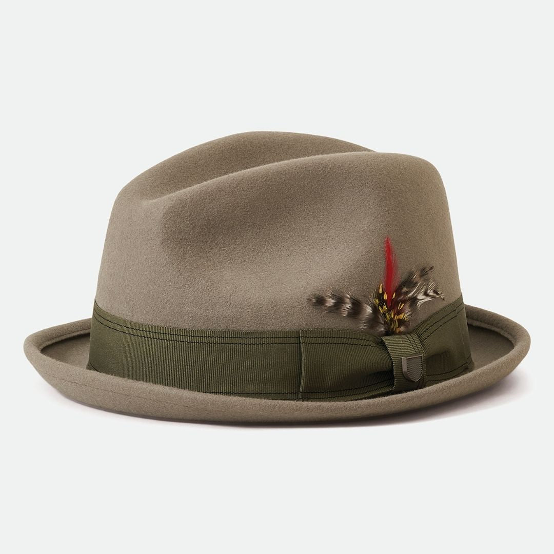 Brixton Gain Fedora Mermaid/Military Olive
