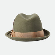 Brixton Gain Fedora Olive Surplus/Sand