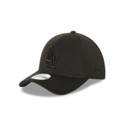 New Era 39Thirty MLB Los Angeles Dodgers Black On Black