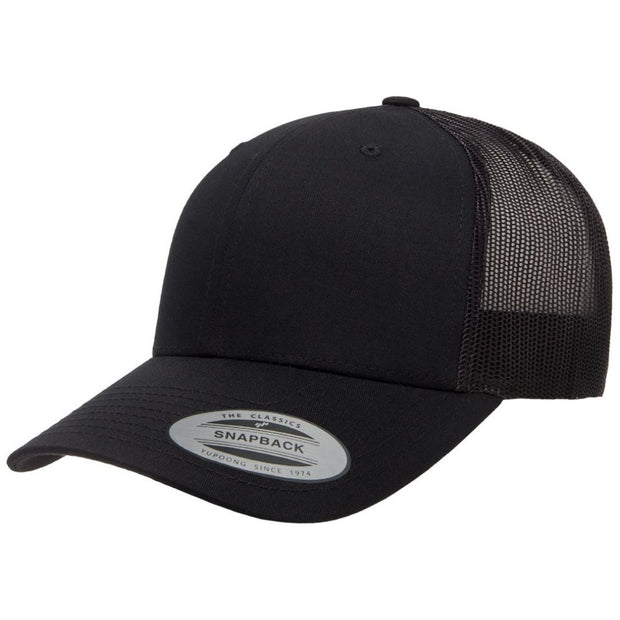 Flexfit Youth Retro Trucker Black