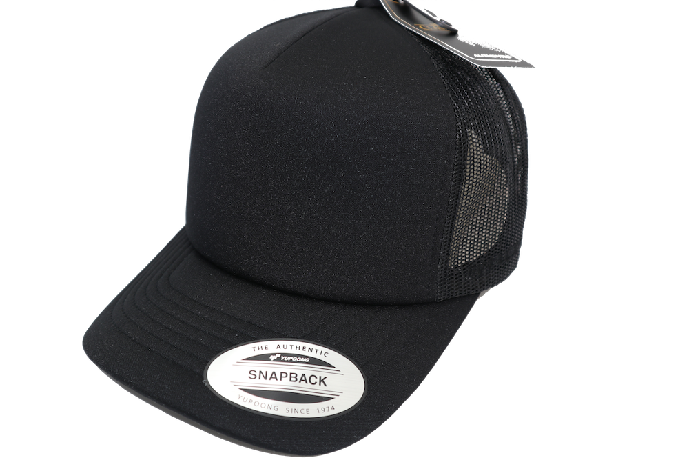 Flexfit Hi Crown Trucker Black